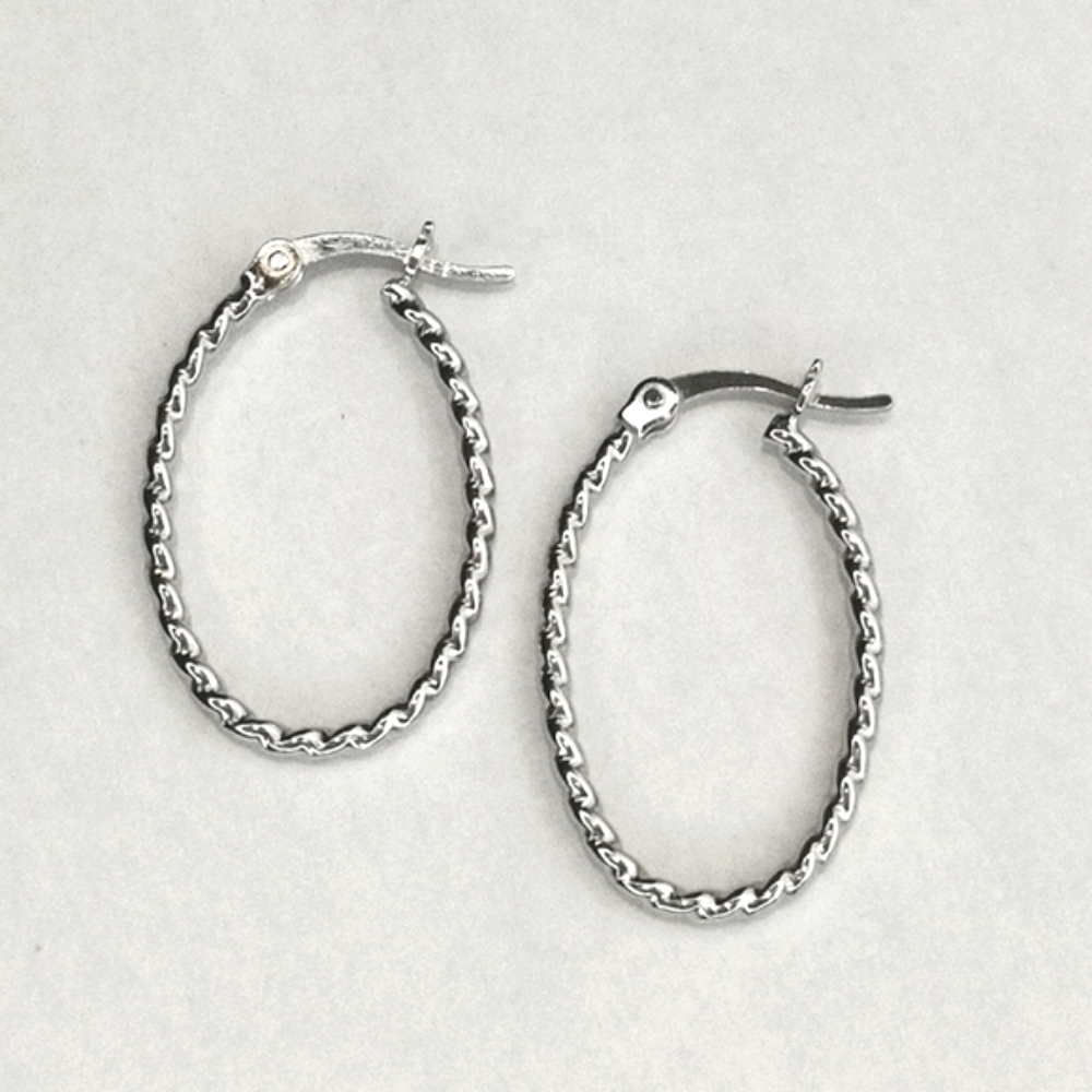 🆕 sterling silver hoop earrings hoops